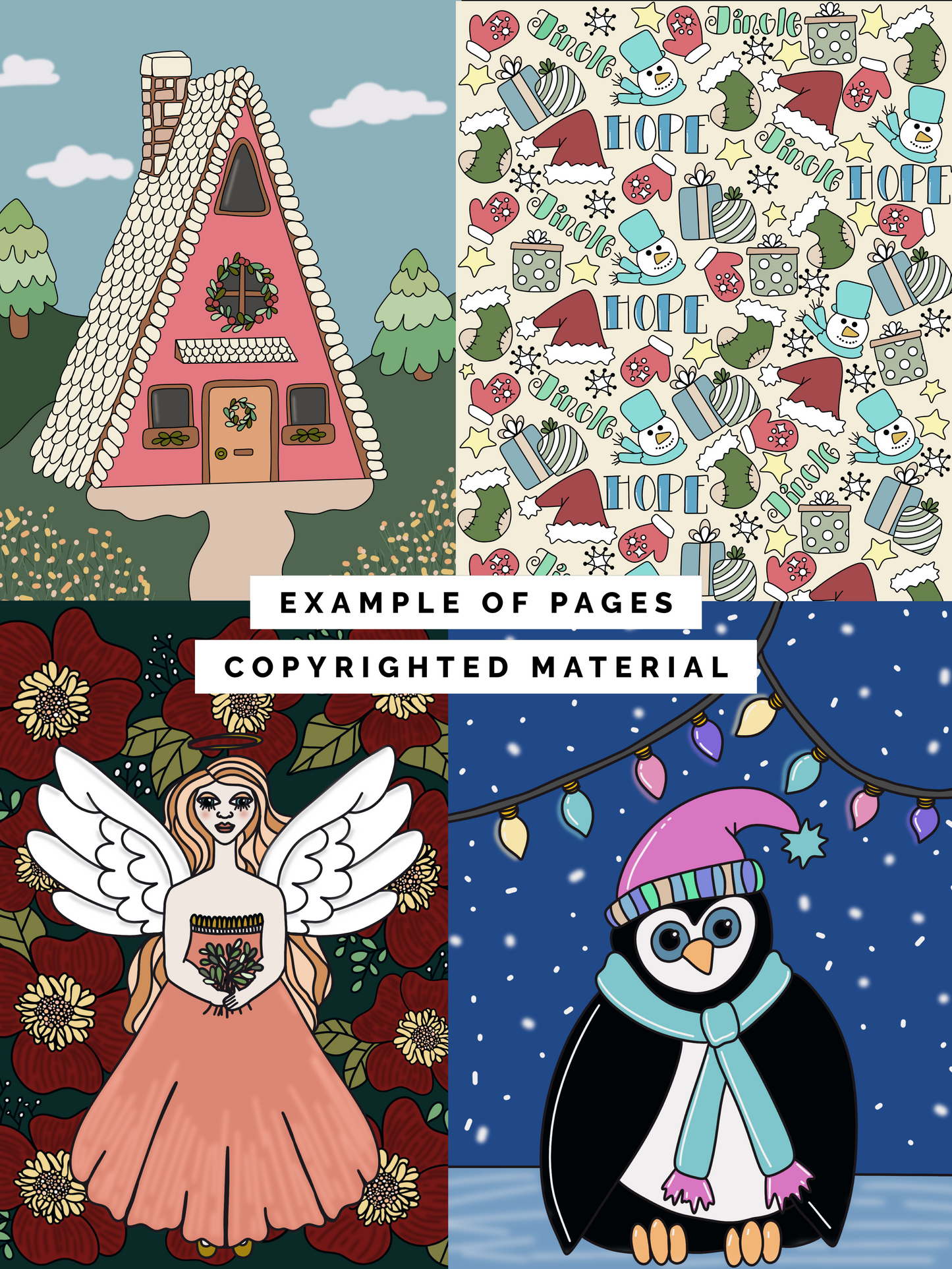 Holly Jolly Holiday Coloring Book