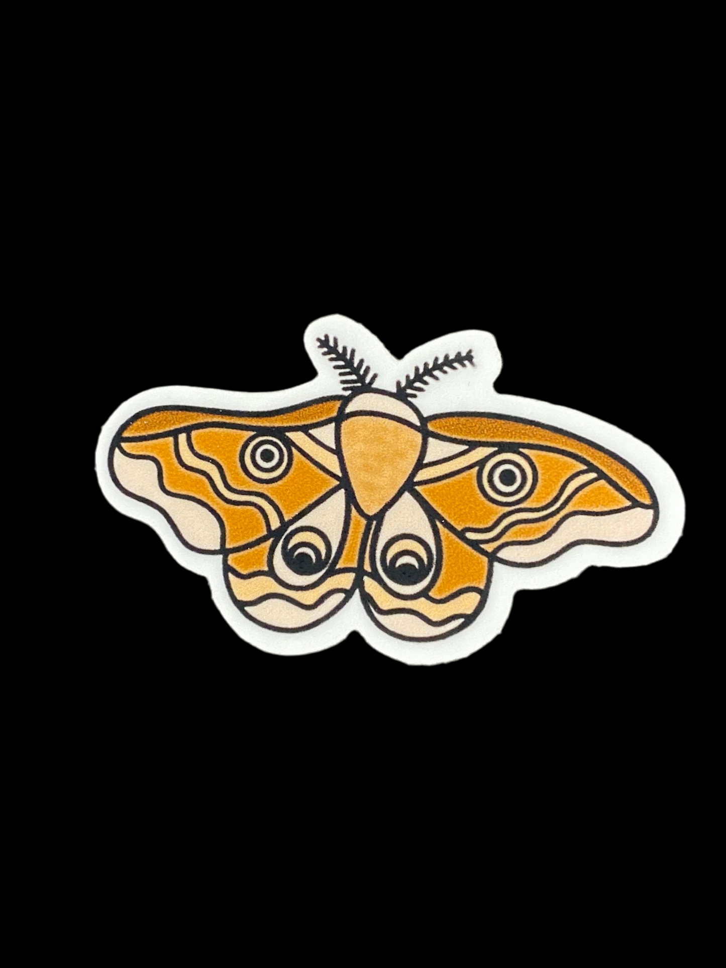 Brown Moth Sticker