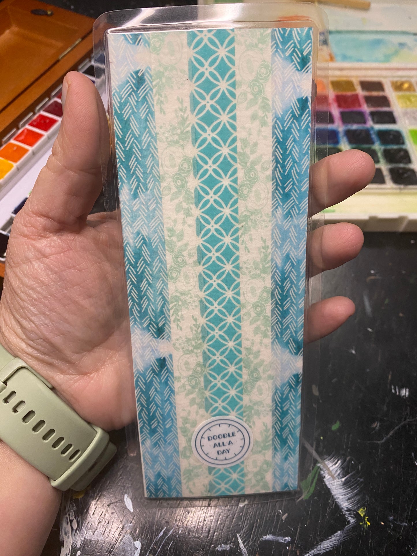 Original hand painted Watercolor Bookmark