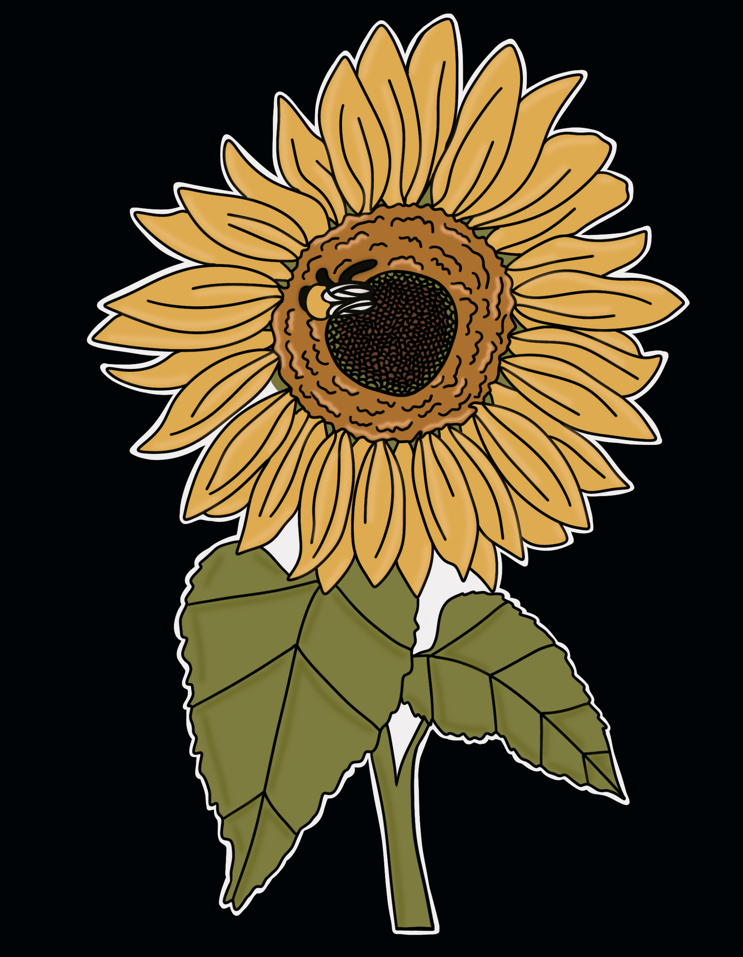 Sunflower Sticker