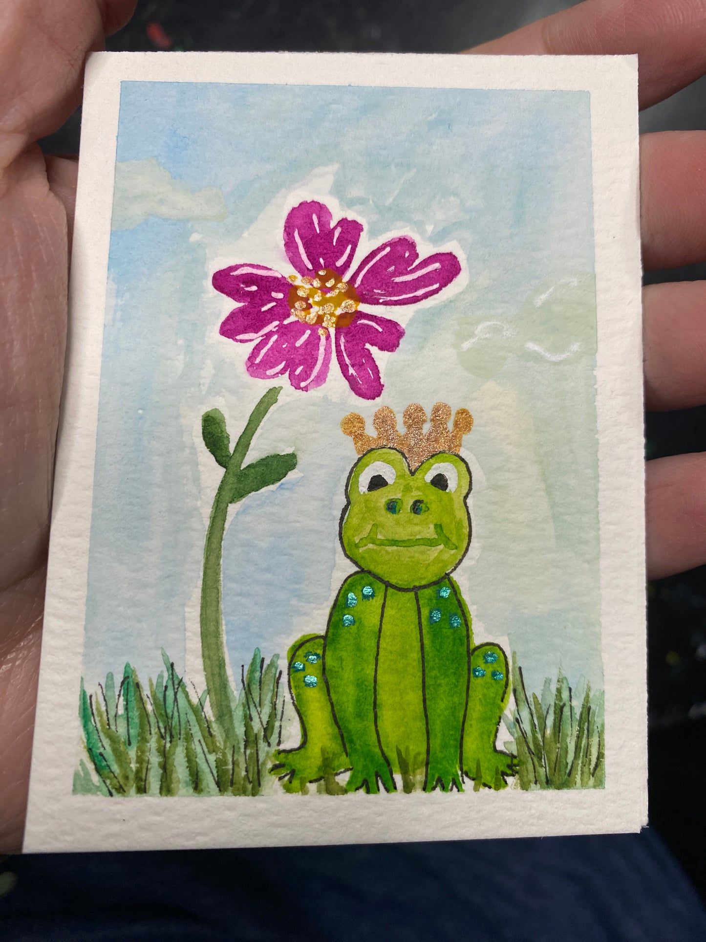 ACEO Frog Prince