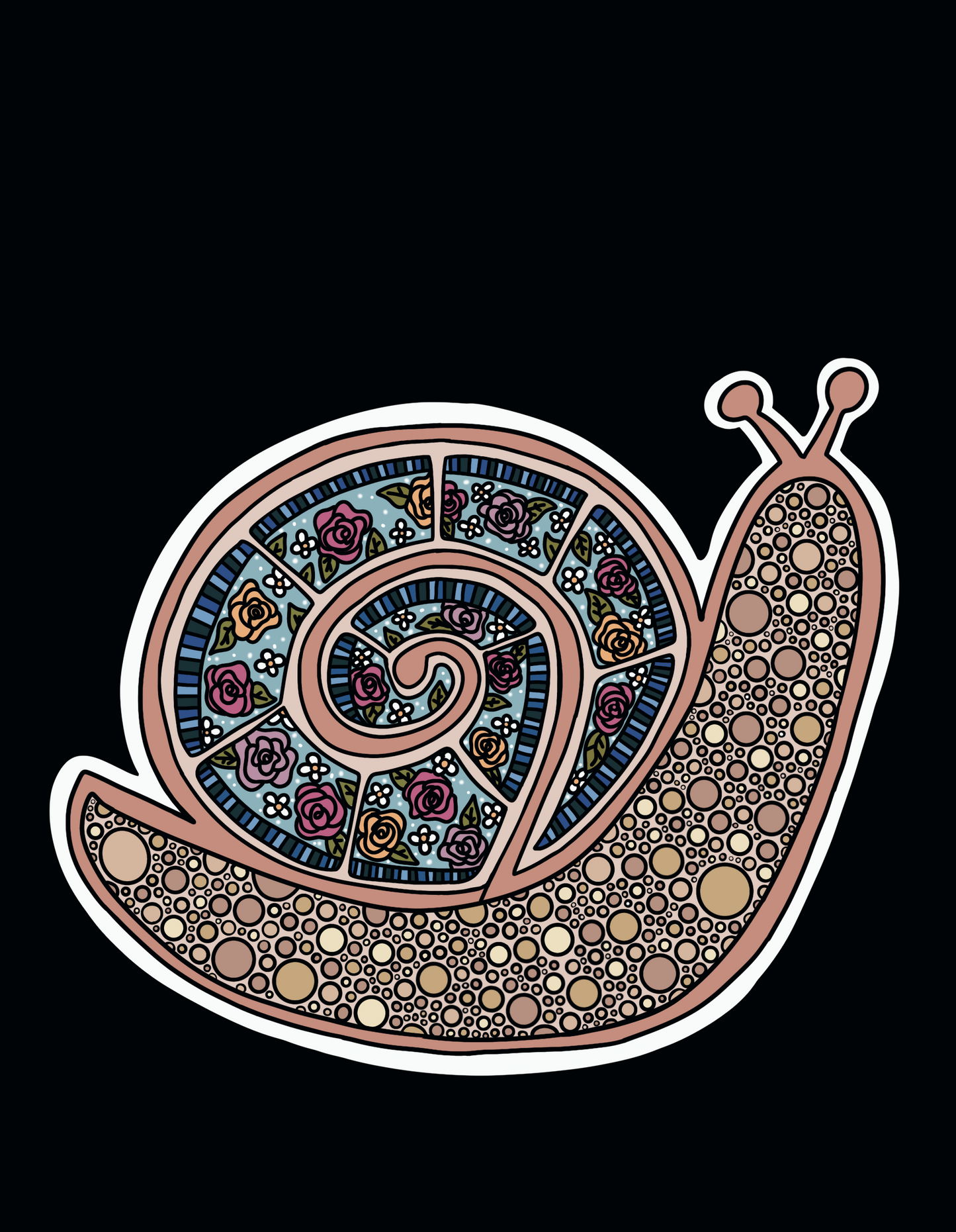 Mosaic Snail Sticker