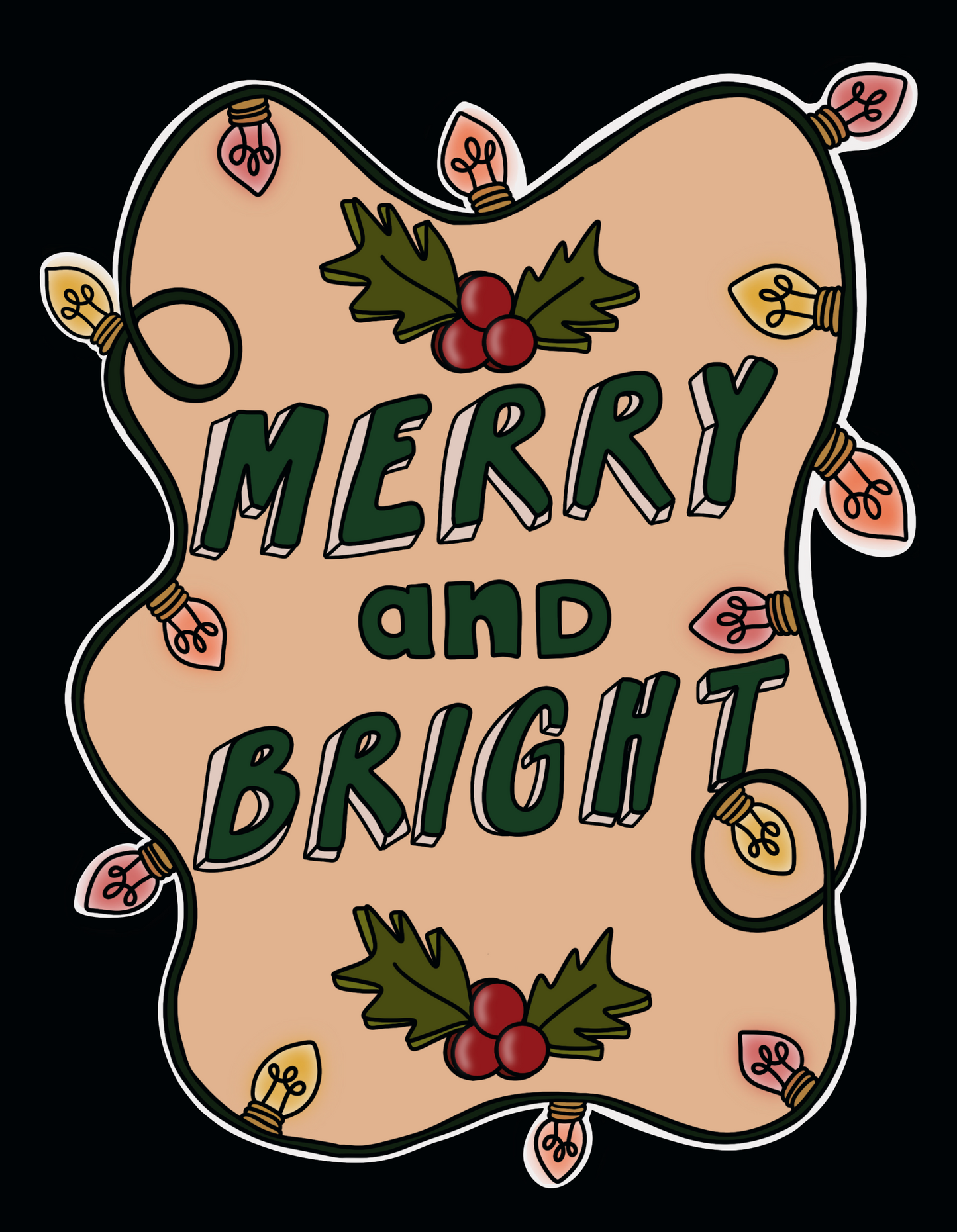 Merry and Bright Sticker