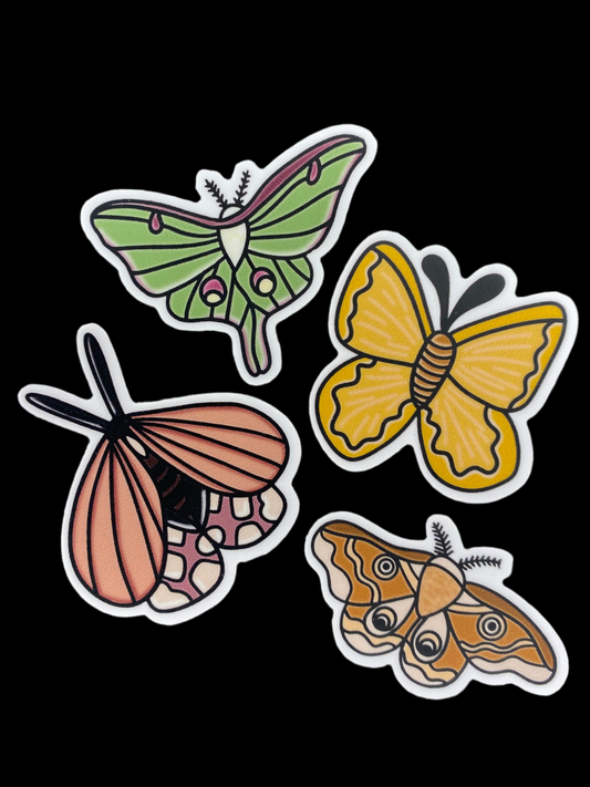 Moth Sticker Set