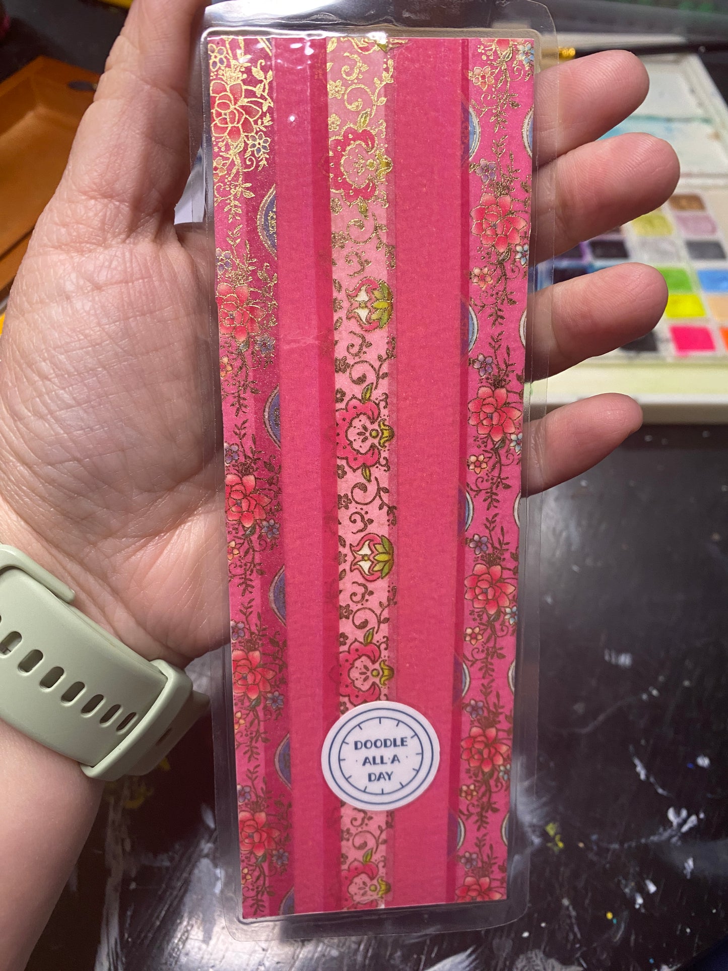 Original Hand painted Watercolor bookmark