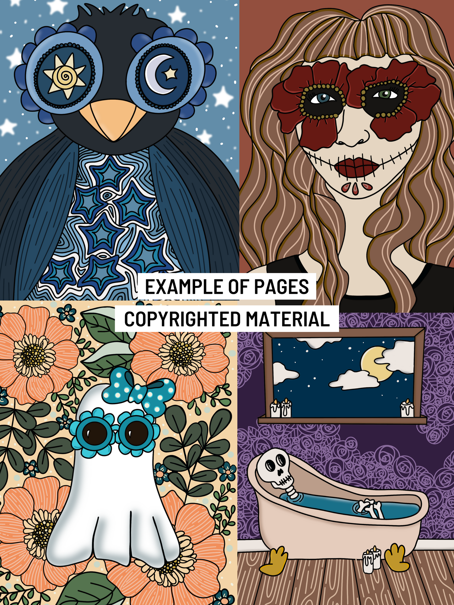 Moonlight Mischief Coloring Book