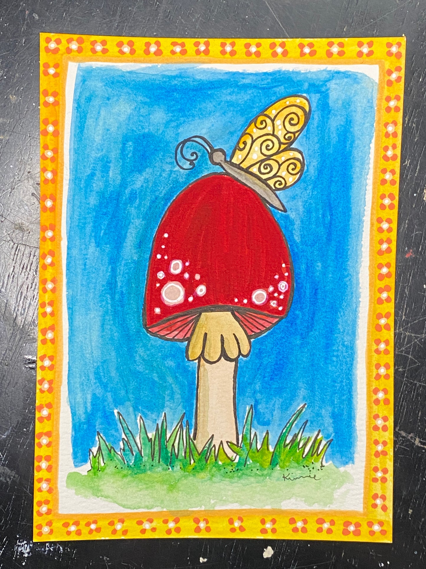 Folk Art Mushroom