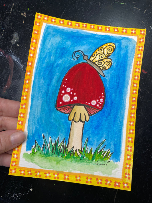 Folk Art Mushroom