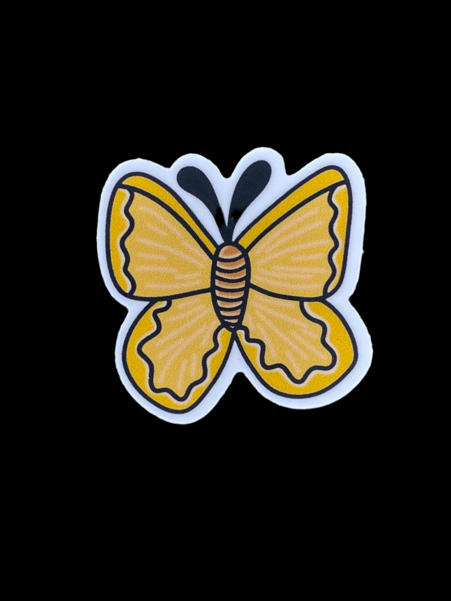 Yellow Moth Sticker