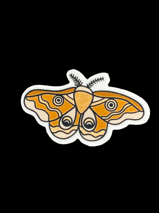 Brown Moth Sticker