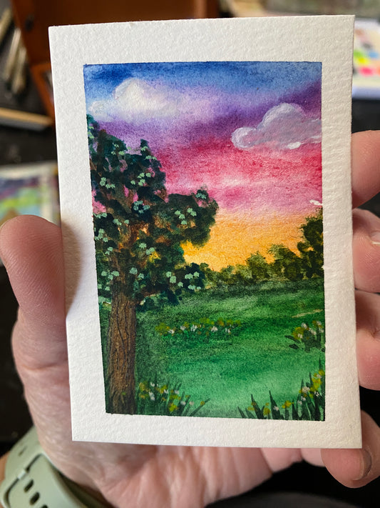 ACEO Little Landscape