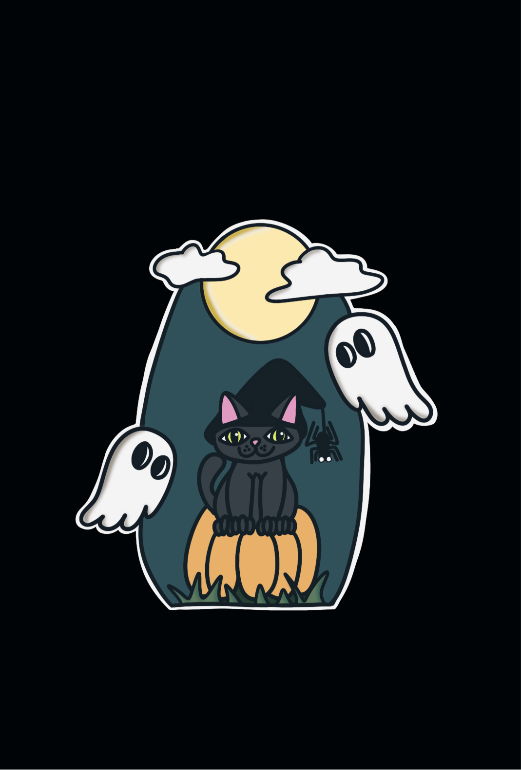 Witch Kitty Sticker