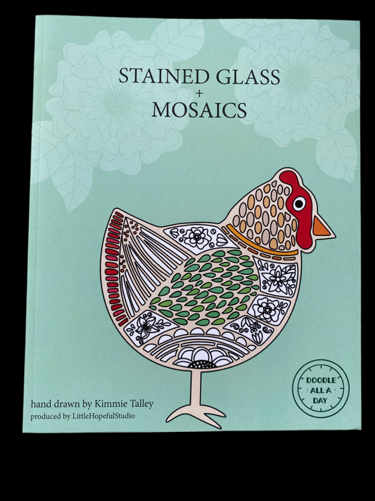 Stained Glass + Mosaics Coloring Book