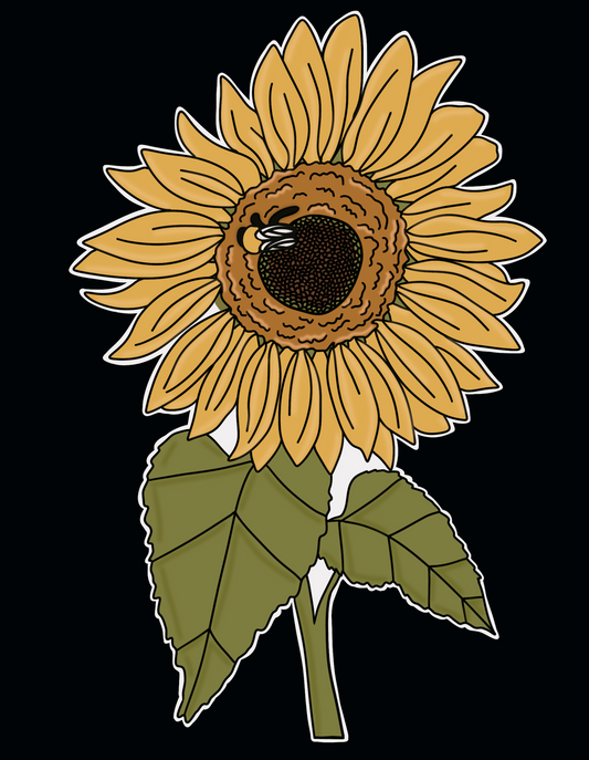 Sunflower Sticker