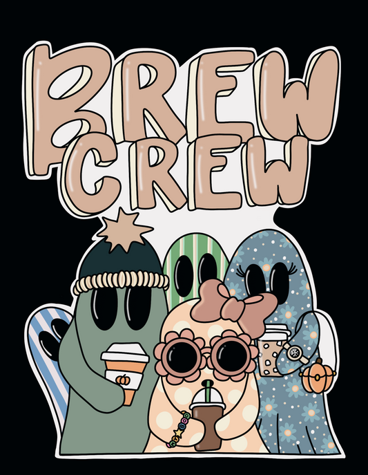 Brew Crew Ghost Sticker
