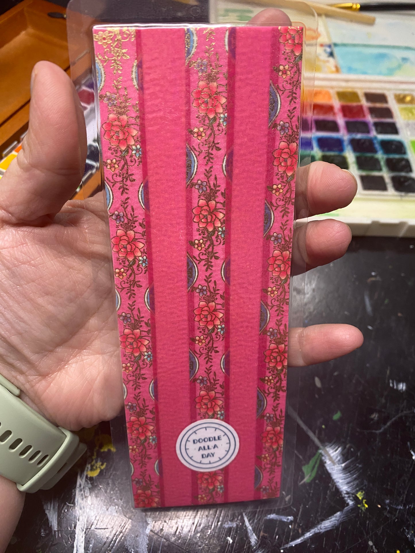 Original Had Painted Watercolor Bookmark